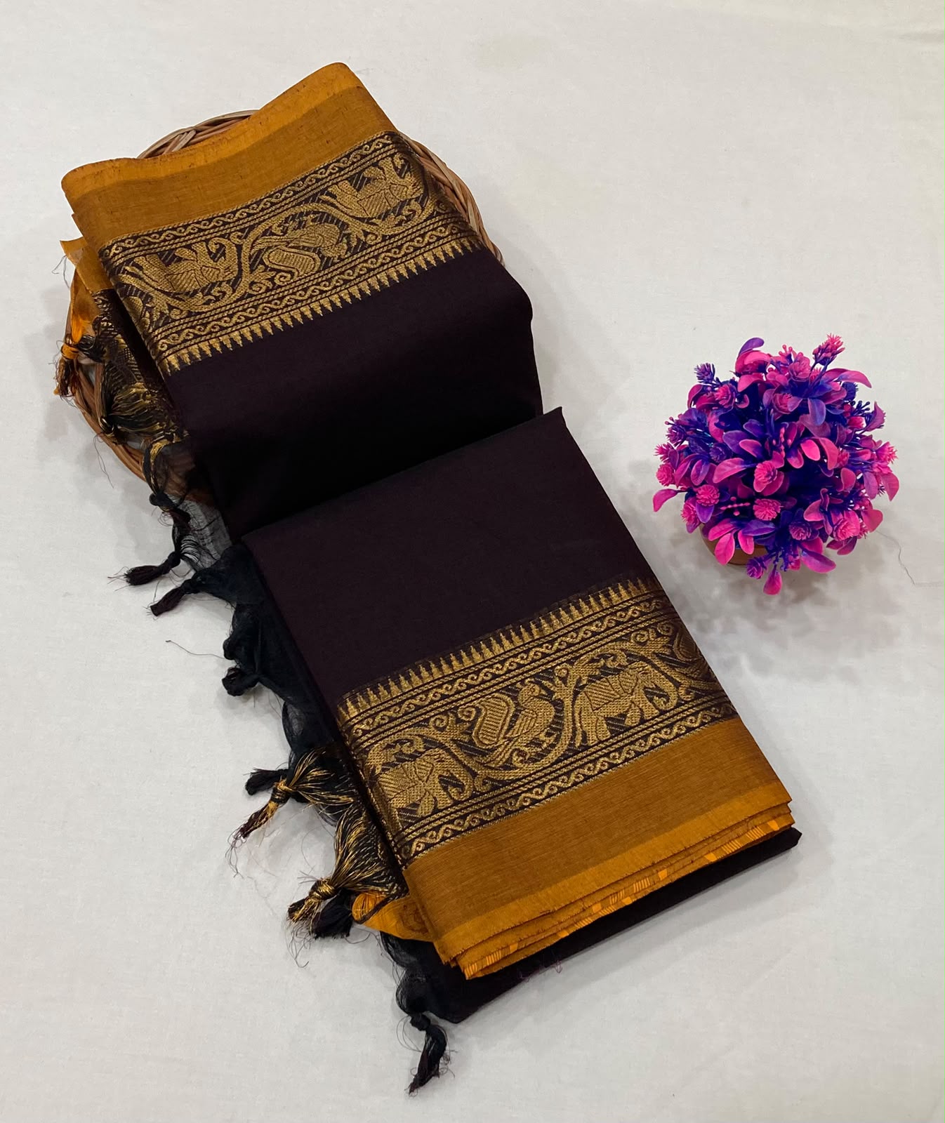 Traditional Woven Kanchi Cotton Saree